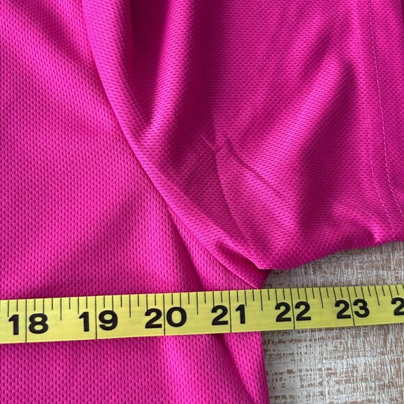 I'm Club Sport Famous Hot Pink Short Sleeve Athletic T-Shirt Size Medium - Picture 5 of 6